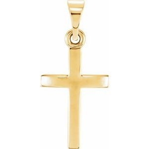10K Yellow Gold Cross Pendant