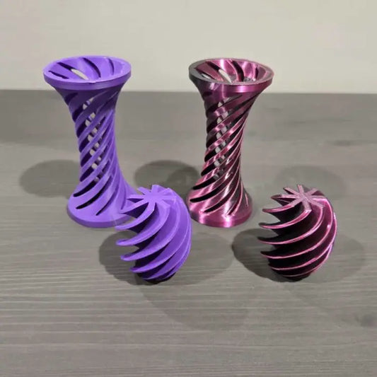 Spiral ball fidget toy