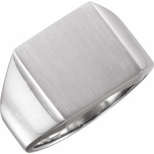 14 mm Square Signet Ring