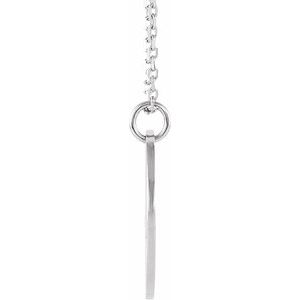 Sterling Silver Engravable Pierced Heart Disc 16-18" Necklace