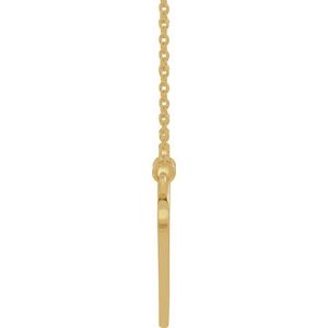 14K Yellow Gold 2-Stone Engravable Famly Heart 18" Necklace Mounting