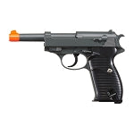 G21 Heavy Weight Spring Pistol P38 Style with Metal Magazine Gray 240 FPS