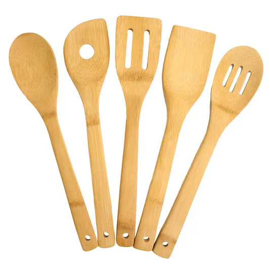 5-Piece Bamboo Cooking Utensil Set