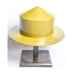 Medieval Kettle Hat Helmet Warrior Costume With Display Stand