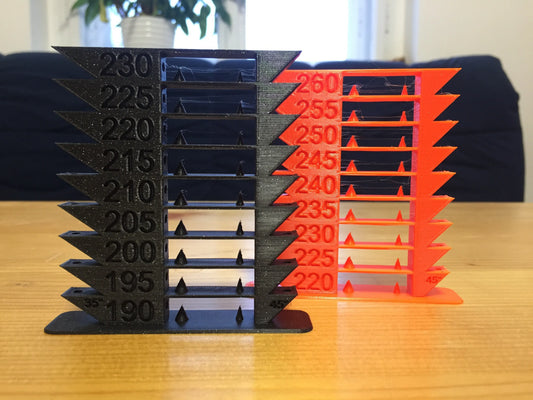 Temp towers tests - PLA, PETG, ABS