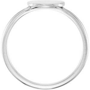 Continuum Sterling Silver Be Posh�� Engravable Signet Ring