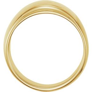 14K Yellow Gold Dome Ring