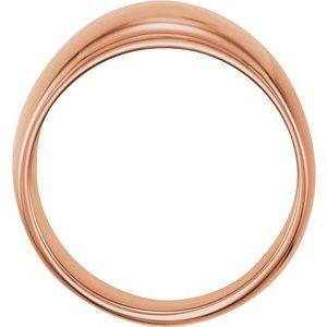 14K Rose Gold Dome Ring