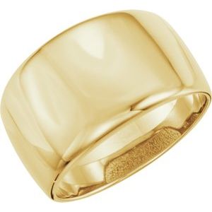 14K Yellow Gold Dome Ring