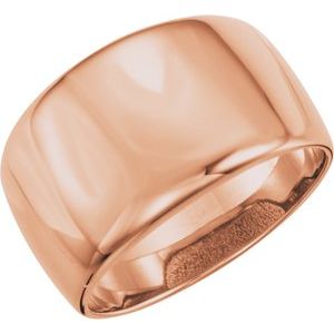 14K Rose Gold Dome Ring