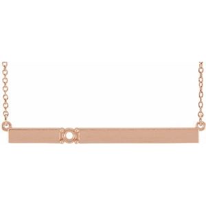 3 mm Round Bar 17.5" Necklace Mounting