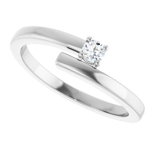 Sterling Silver 1-Stone Family Ring Mounting