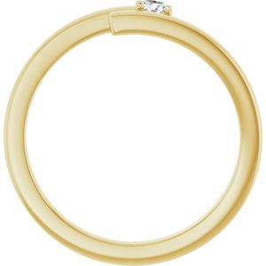 10K Yellow Gold 1-Stone Family Ring Mounting