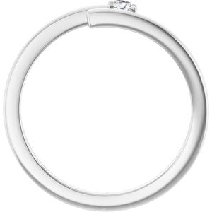 14K White Gold 1-Stone Family Ring Mounting