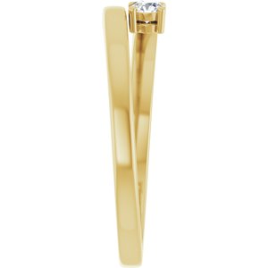 18K Yellow Gold 1-Stone Family Ring Mounting