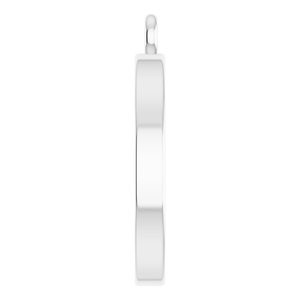 Platinum 1.3 mm Round Engravable Halo-Style Pendant Mounting