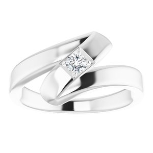 Sterling Silver 1-Stone Family Ring Mounting