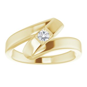 18K Yellow Gold 1-Stone Family Ring Mounting