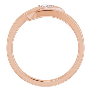 14K Rose Gold 1-Stone Family Ring Mounting
