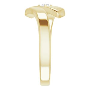 14K Yellow Gold 1-Stone Family Ring Mounting