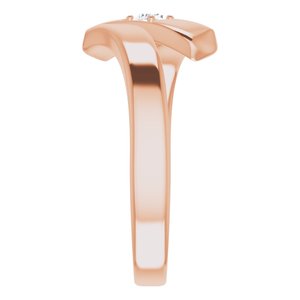 18K Rose Gold 1-Stone Family Ring Mounting