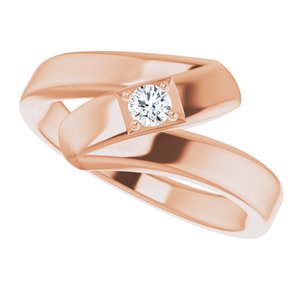 10K Rose Gold 1-Stone Family Ring Mounting