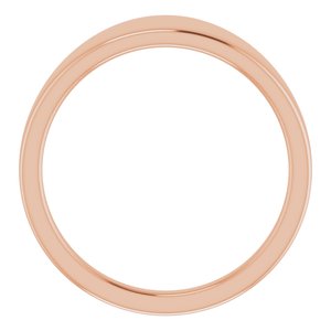 14K Rose Gold Geometric Signet Ring