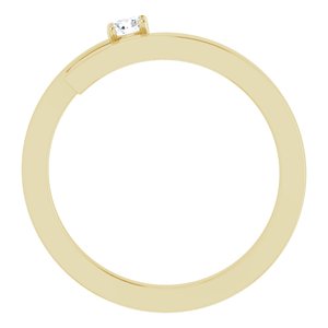 18K Yellow Gold 1-Stone Family Engravable Ring Mounting