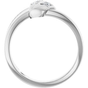 14K White Gold 3-Stone Family Engravable Ring Mounting