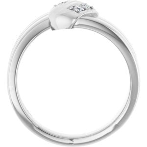 Platinum 4-Stone Family Engravable Ring Mounting
