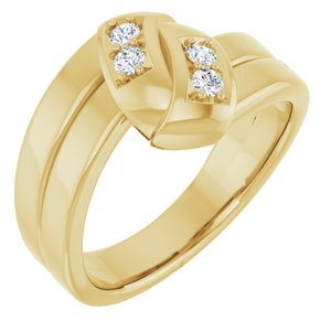 4-Stone Family Engravable Ring Mounting