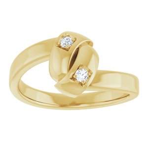 18K Yellow Gold 2-Stone Family Engravable Ring Mounting