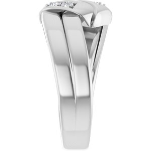 Continuum Sterling Silver 4-Stone Family Engravable Ring Mounting