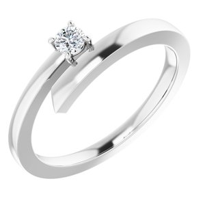 Platinum 1-Stone Family Engravable Ring Mounting
