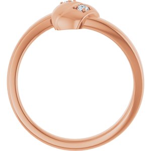 18K Rose Gold 2-Stone Family Engravable Ring Mounting