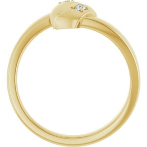 18K Yellow Gold 2-Stone Family Engravable Ring Mounting