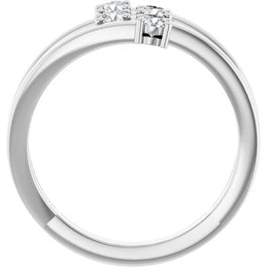 Sterling Silver 4-Stone Family Ring Mounting