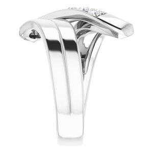 Sterling Silver 4-Stone Family Ring Mounting