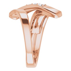 10K Rose Gold 3-Stone Family Ring Mounting