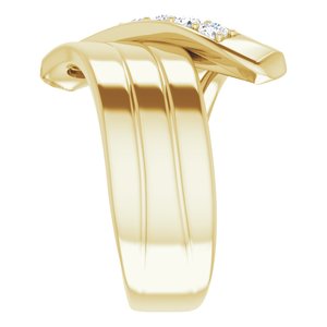 18K Yellow Gold 5-Stone Family Ring Mounting