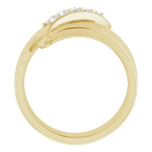 14K Yellow Gold 5-Stone Family Ring Mounting