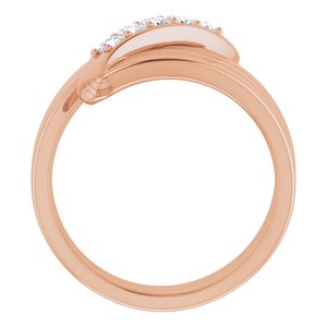 10K Rose Gold 5-Stone Family Ring Mounting