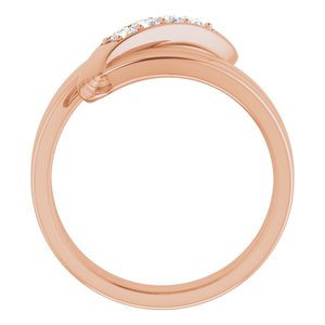 18K Rose Gold 4-Stone Family Ring Mounting