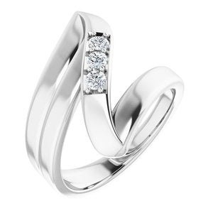 Platinum 3-Stone Family Ring Mounting
