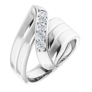 Continuum Sterling Silver 5-Stone Family Ring Mounting