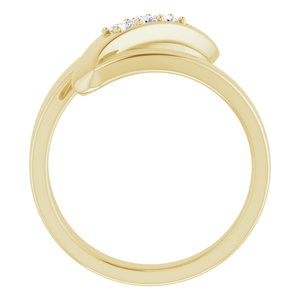 14K Yellow Gold 3-Stone Family Ring Mounting