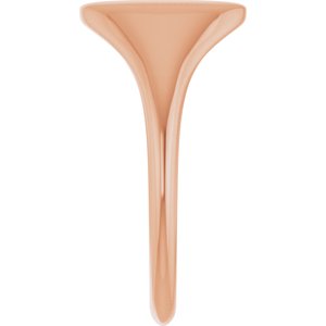 14K Rose Gold 11x9 mm Oval Signet Ring