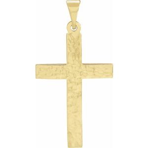 14K Yellow Gold Cross Pendant