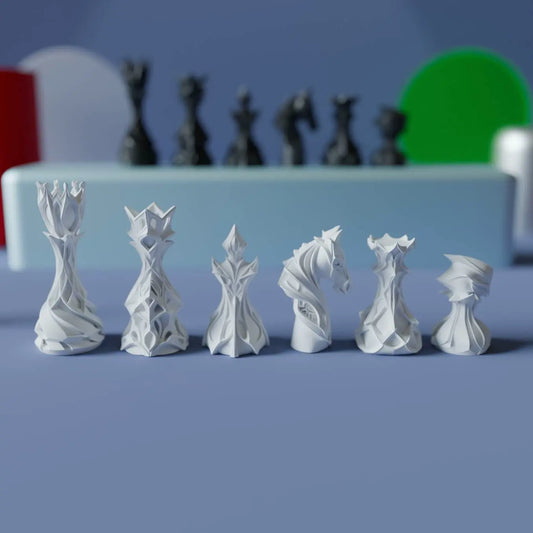Elegant Spiral Chess Set
