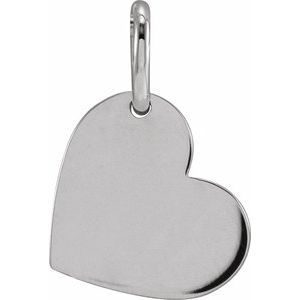 Sterling Silver Be Posh�� Engravable Heart Pendant